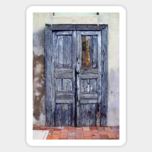 An Old Door in Milan. Corso Lodi, 47 Sticker
